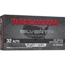 Winchester Ammunition WIN SILVERTIP 32AUTO 60GR JHP 50/500