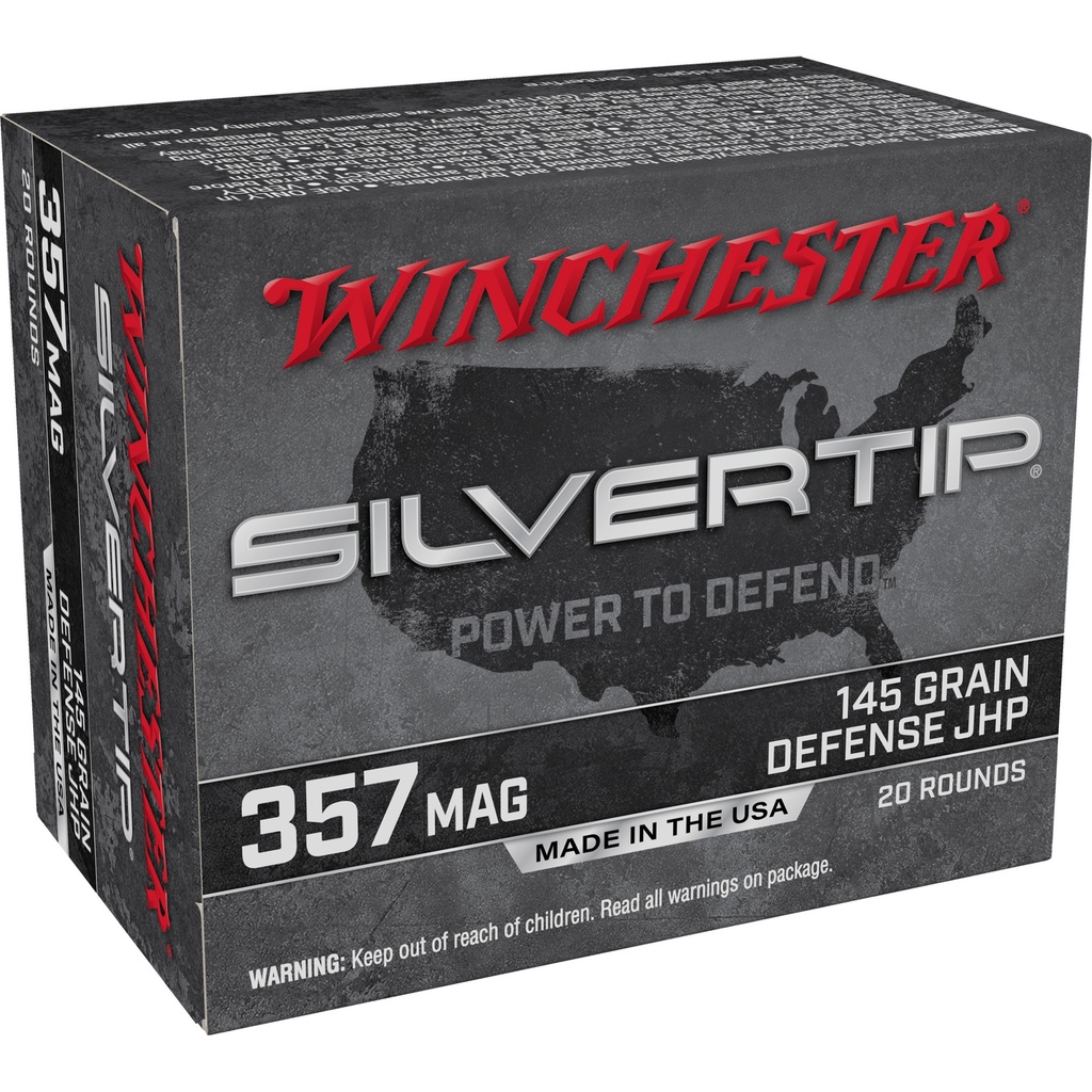 Winchester Ammunition WIN SILVERTIP 357MAG 145GR HP 20/200