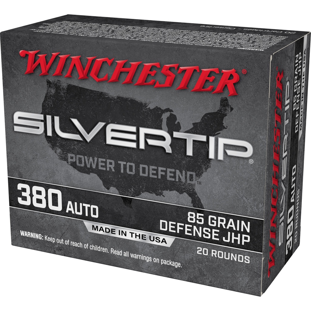 Winchester Ammunition WIN SILVERTIP HP 380AUTO 85GR 20/200