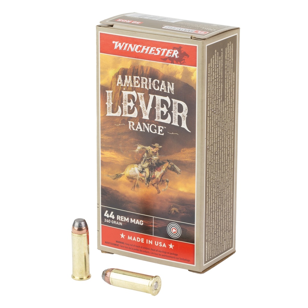 Winchester Ammunition WIN AM LEVER 44REM MAG 240GR 50/500