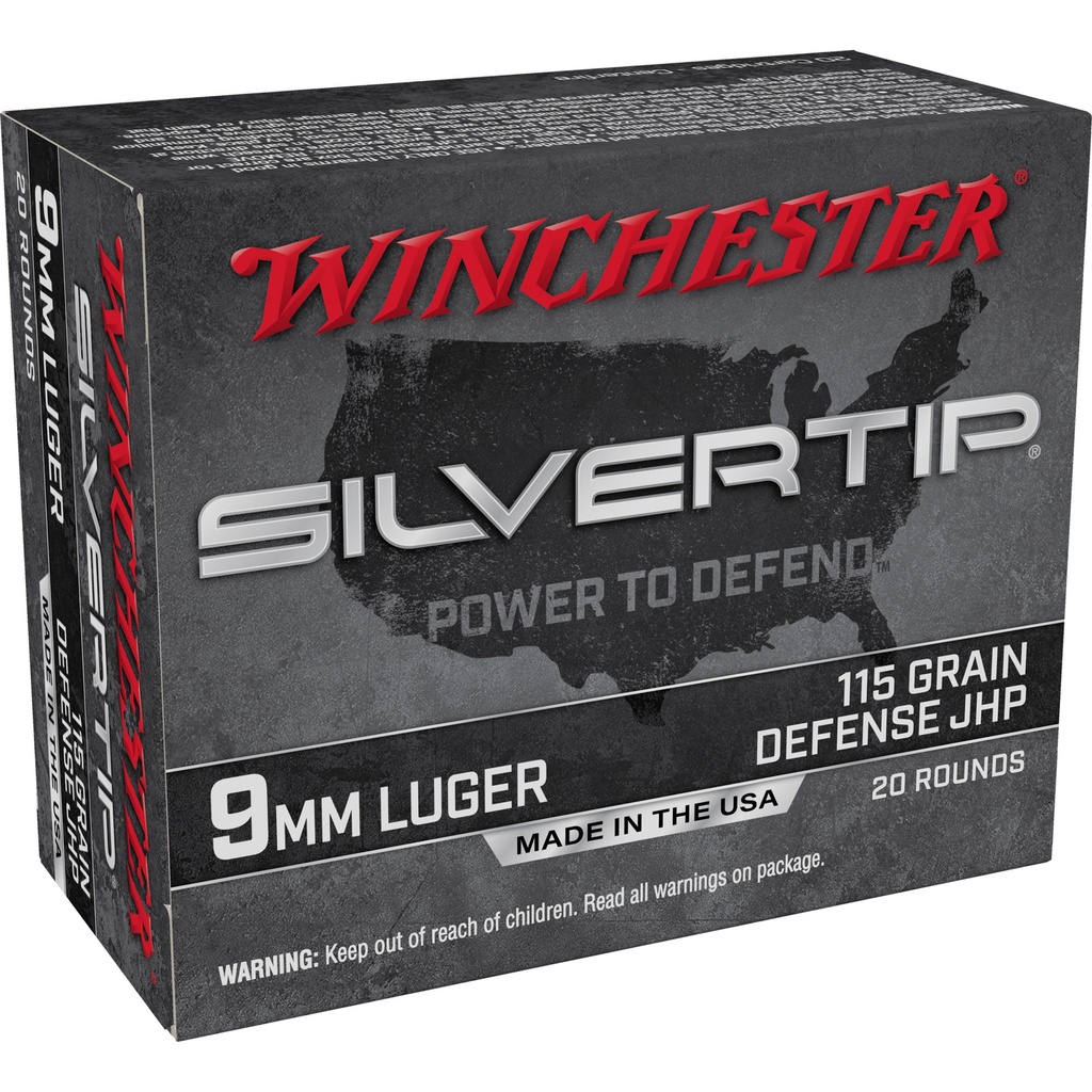 Winchester Ammunition WIN SILVERTIP 9MM 115GR HP 20/200