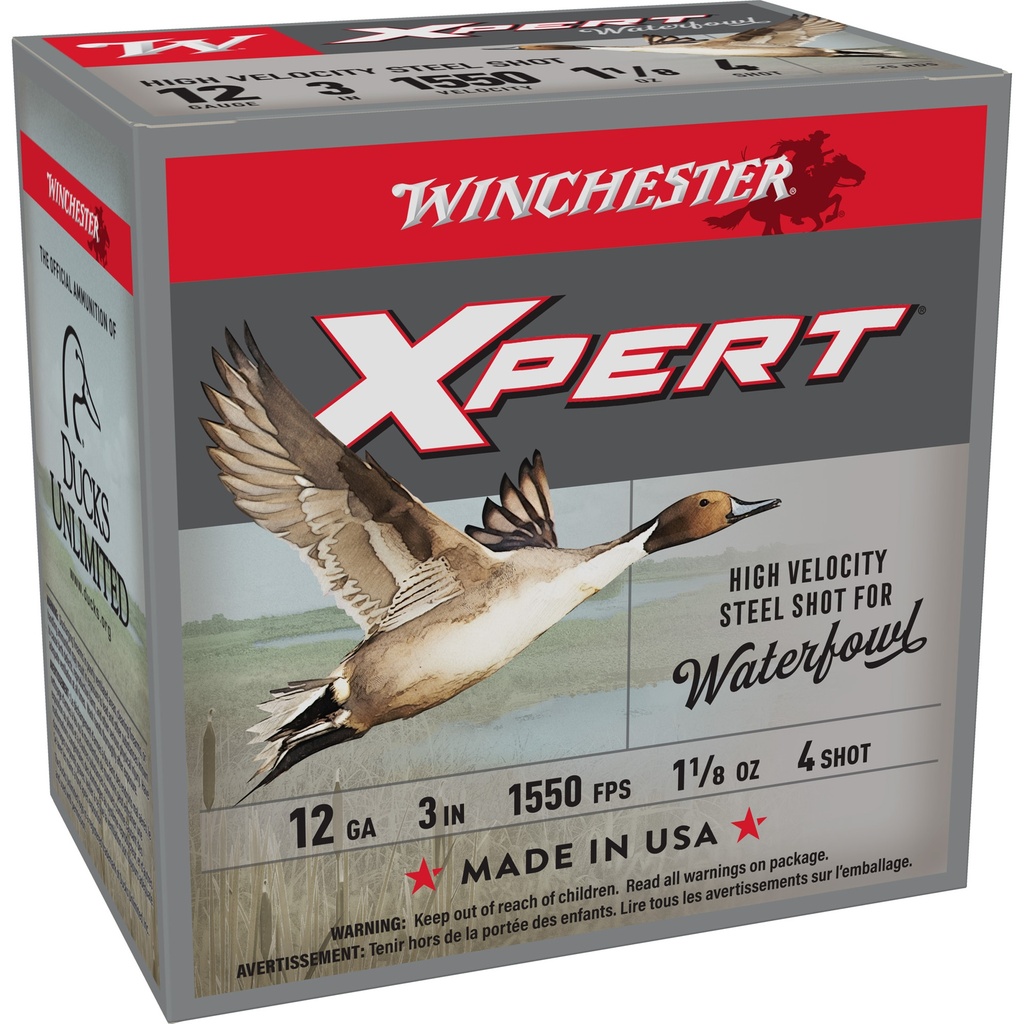Winchester Ammunition WIN XPERT HV STL 12GA 3" #4 25/250