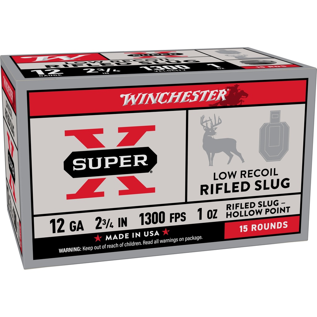 Winchester Ammunition WIN SPR-X 12GA 2.75" RIF SLUG 15/150