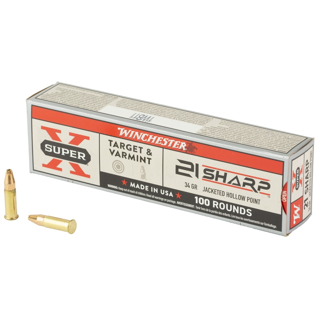 Winchester Ammunition WIN 21 SHARP SUPERX 34GR 100/2000