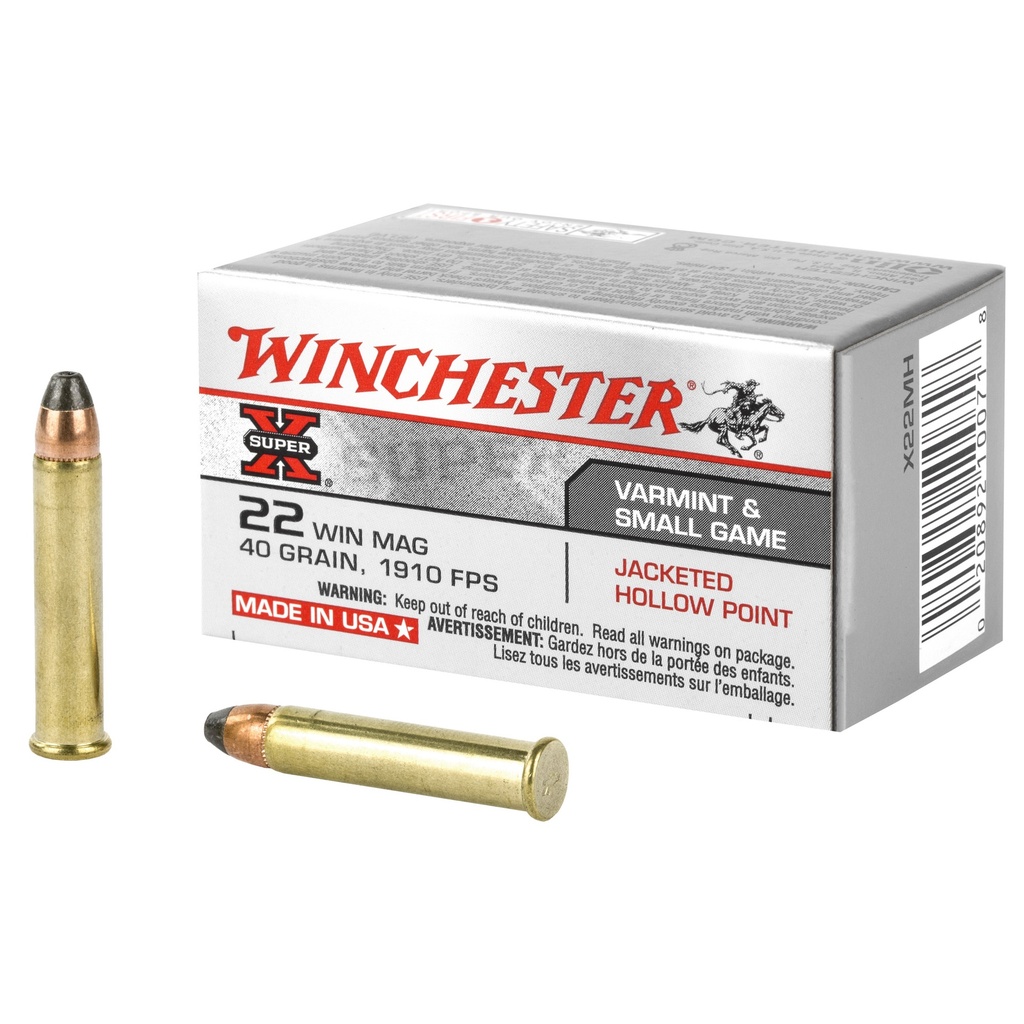 Winchester Ammunition WIN SPRX 22WMR 40GR JHP 50/2000