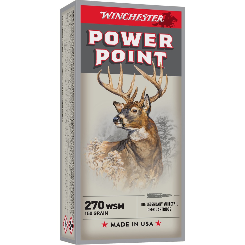 Winchester Ammunition WIN SPRX PWR PNT 270WSM 150GR 20/200