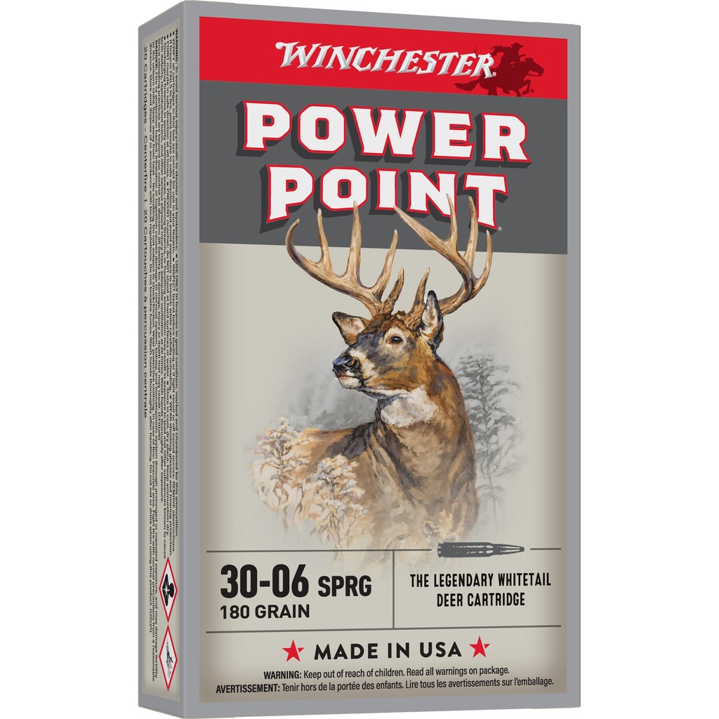 Winchester Ammunition WIN SPRX PWR PNT 3006SP 180GR 20/200