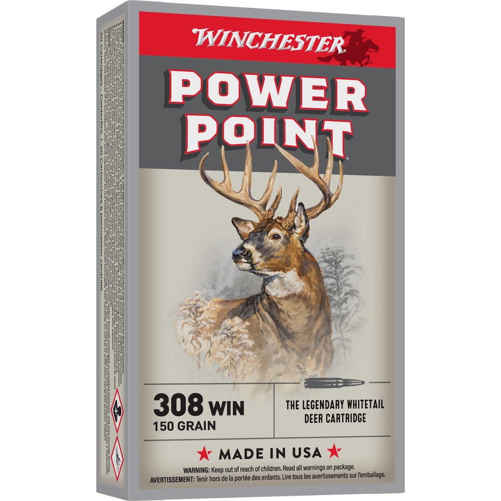 Winchester Ammunition WIN SPRX PWR PNT 308WIN 150GR 20/200
