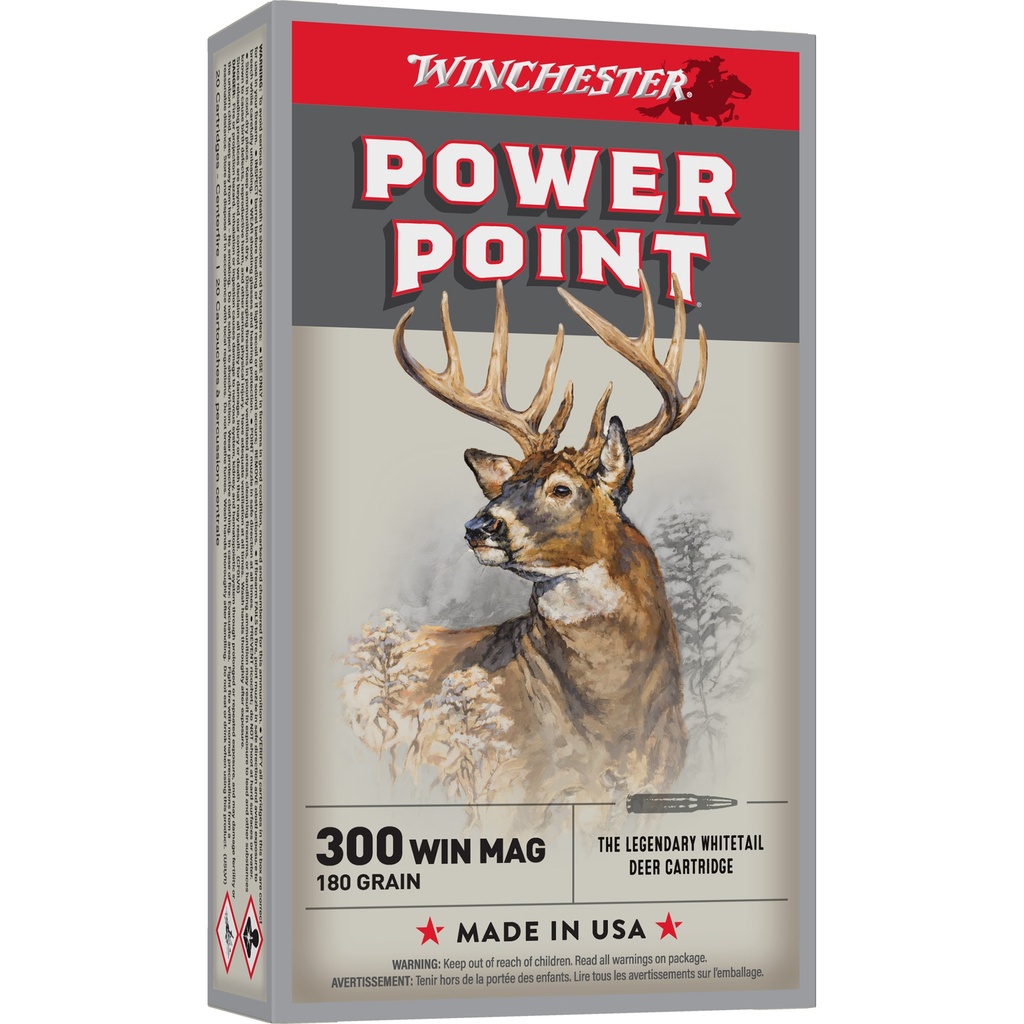 Winchester Ammunition WIN SPRX PWR PNT 300WIN 180GR 20/200
