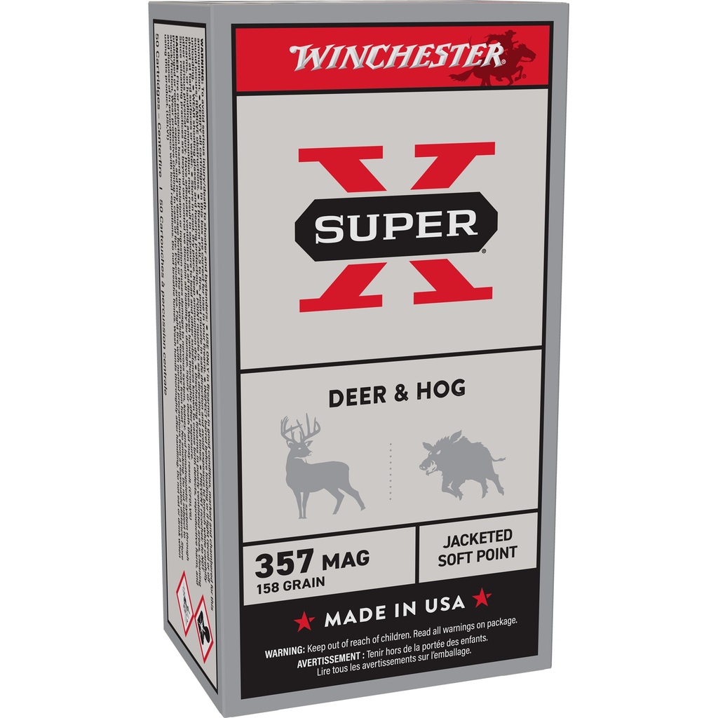Winchester Ammunition WIN SPRX 357MAG 158GR JSP 50/500