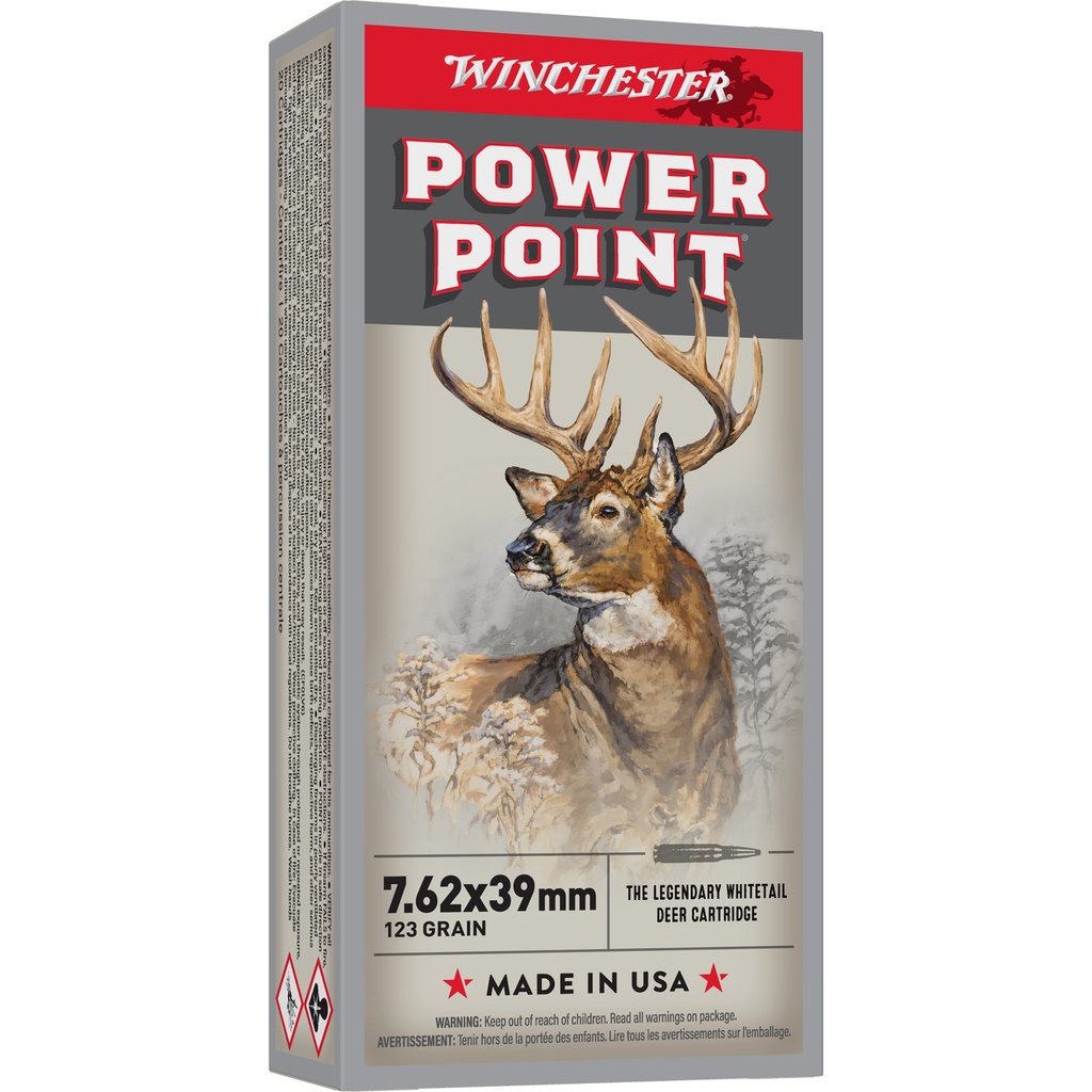 Winchester Ammunition WIN SPRX PWR PNT 762X39 123GR 20/200