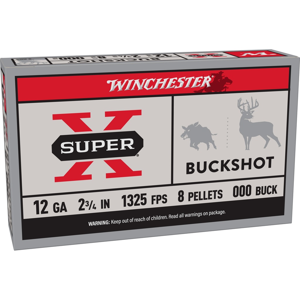 Winchester Ammunition WIN SUPERX 12GA 2.75 00BK 9PEL 5/250