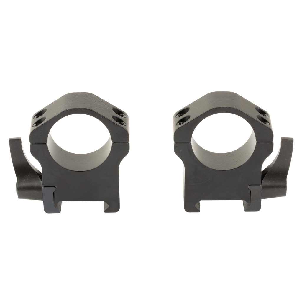 WARNE MAXIMA 1" HRZ QD HI RINGS BLACK