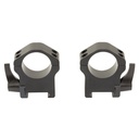 WARNE MAXIMA 1" HRZ QD HI RINGS BLK