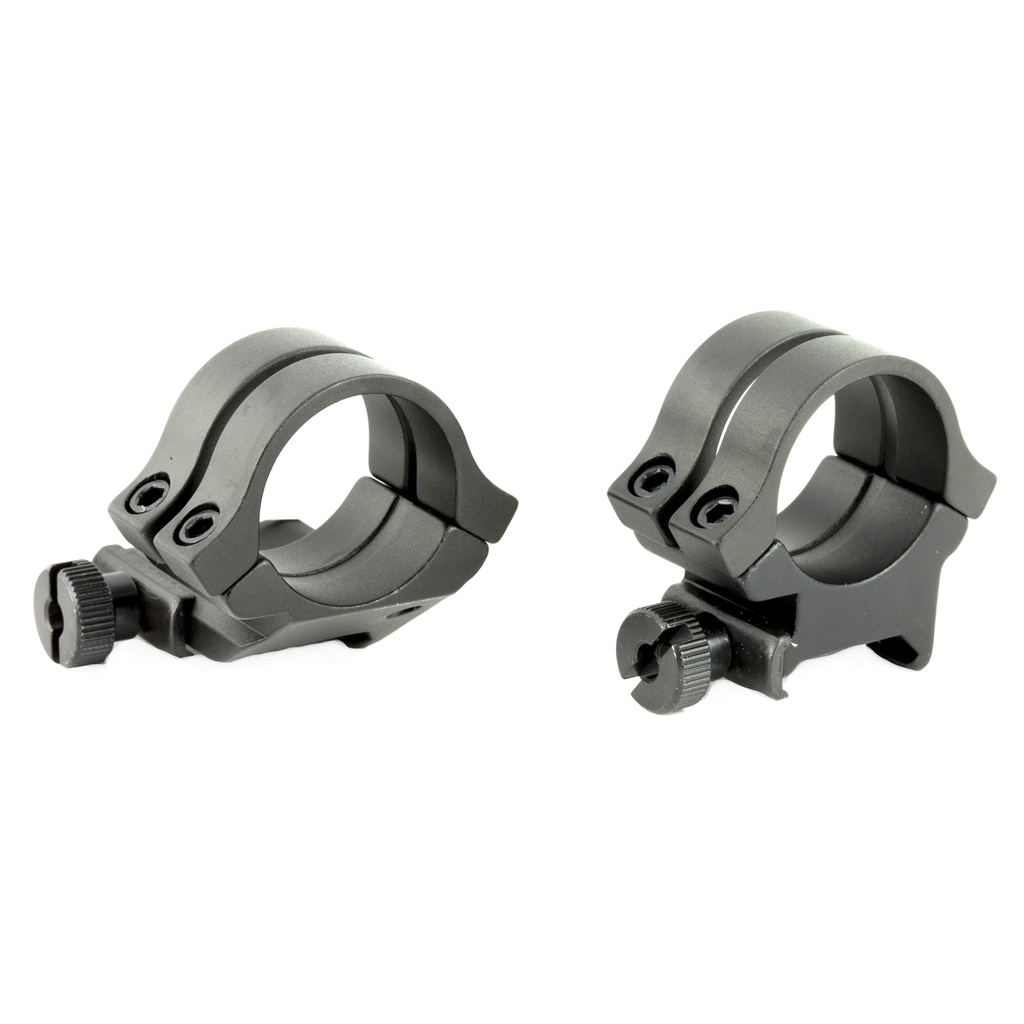 WEAVER QUAD LOCK RINGS 1" HI EXT MBLK