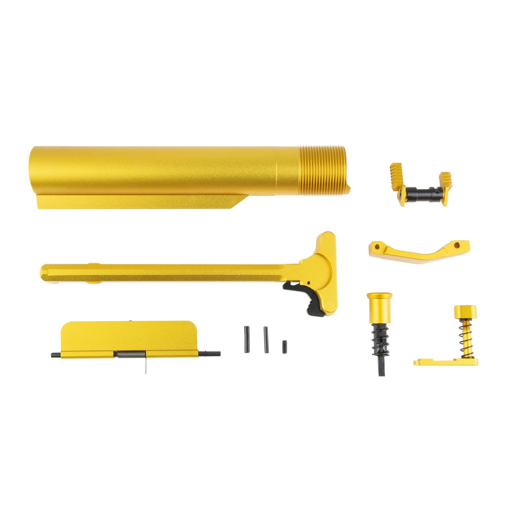 XTS AR15 ANODIZED PARTS KIT GOLD