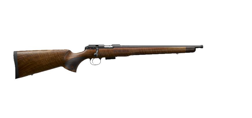 CZ 457 ROYAL 22LR BL/WD 16" THREADED BARREL  #