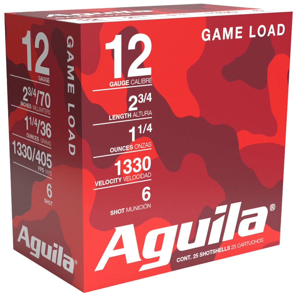 AGUILA AMMUNITION HIGH VELOCITY 12GA 2.75 #6 1-1/4OZ 25/10