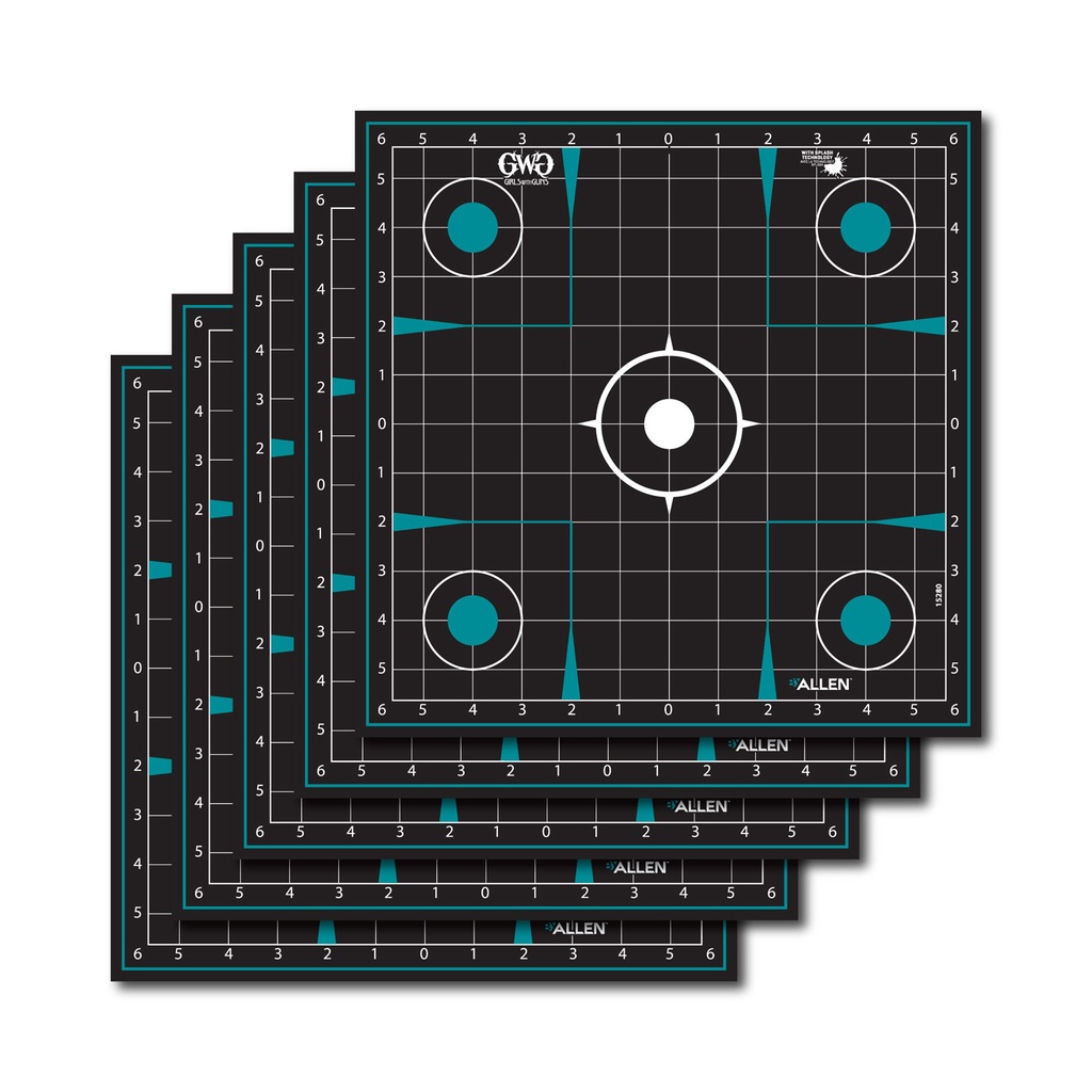 ALLEN GWG SPLASH ADHESIV 12X12 SIGHT GRID 5PK
