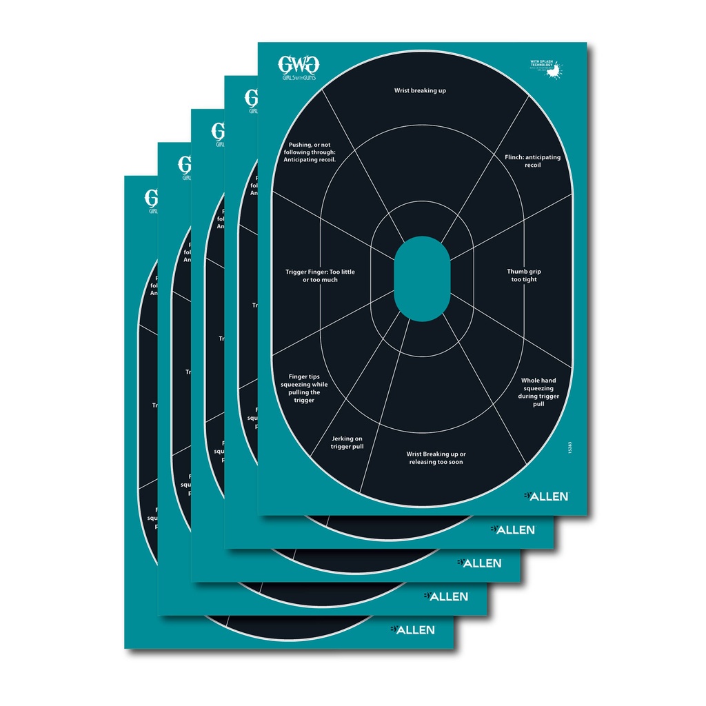 ALLEN GWG SPLASH ADHESIV 12X18 OVAL SILHOUTTE 5PK