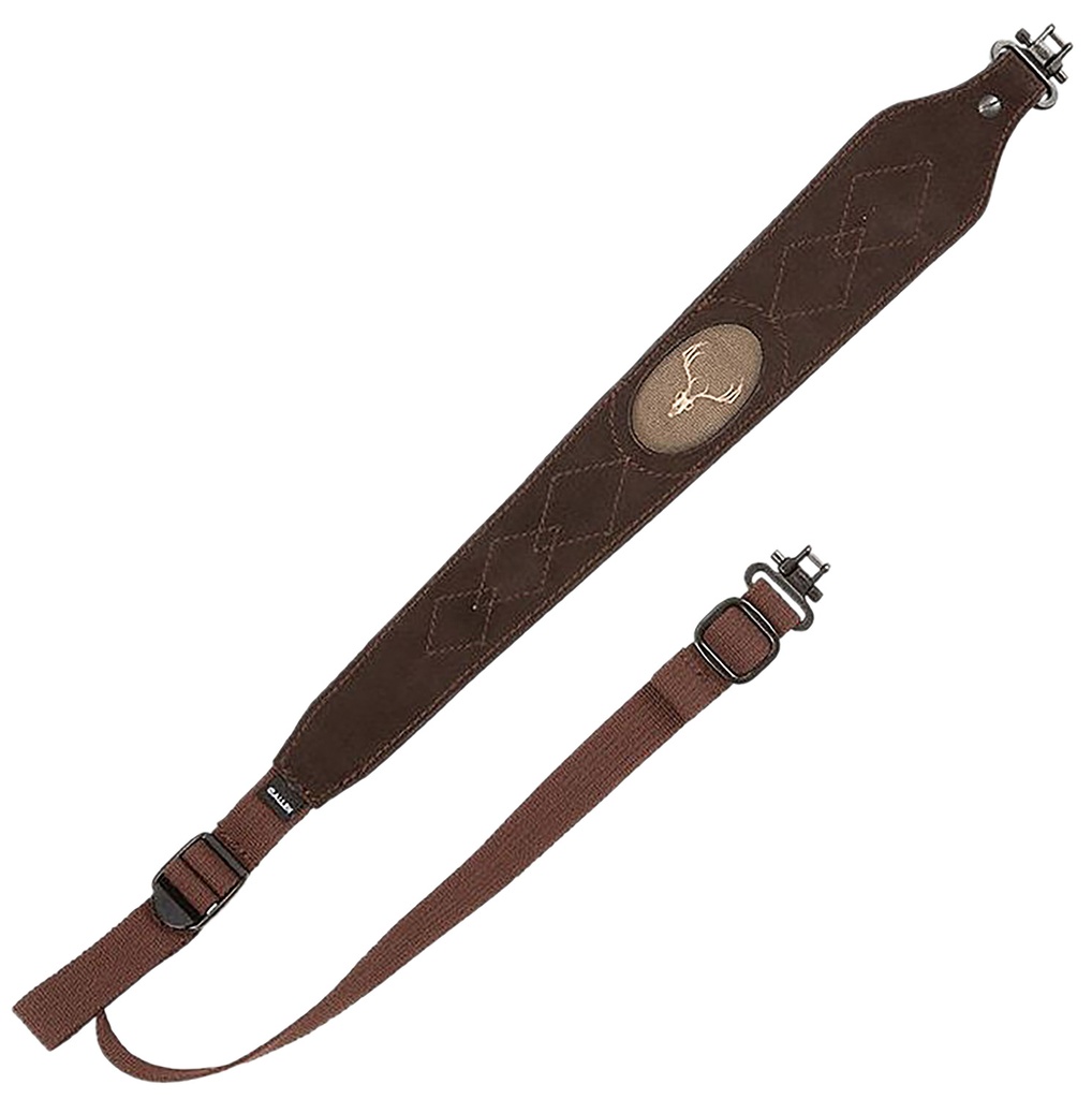 ALLEN SLING SUEDE DEER HEAD BROWN W/SWIVELS