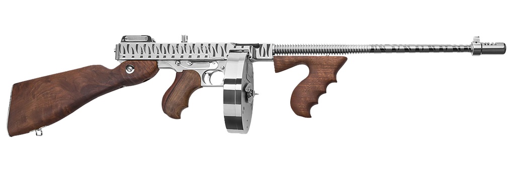 AUTO-ORDNANCE THOMPSON 1927A1 DELUX 45ACP CHROME TIGER STRIP