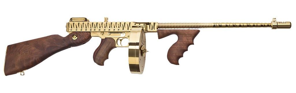 AUTO-ORDNANCE 1927A-1 DELUXE 45ACP TITANIUM GOLD TIGER STRI