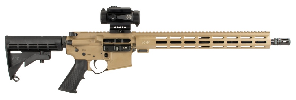 APF ARMORY GUARDIAN 5.56 FDE 16 MLOK M4 30RD OPTICS