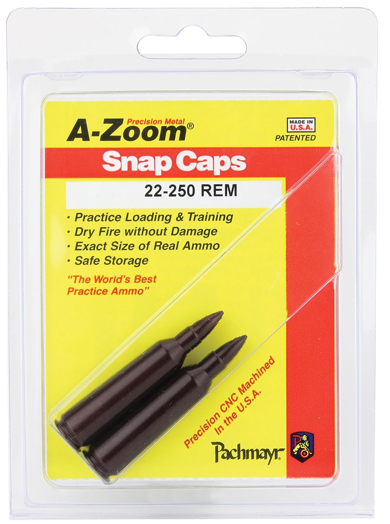 AZOOM SNAP CAPS 22-250 2/PK