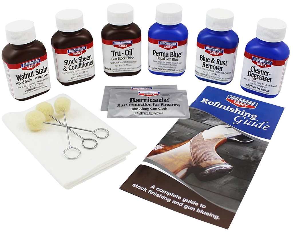 BIRCHWOOD CASEY DELUXE BLUEING AND STOCK FINISH KIT