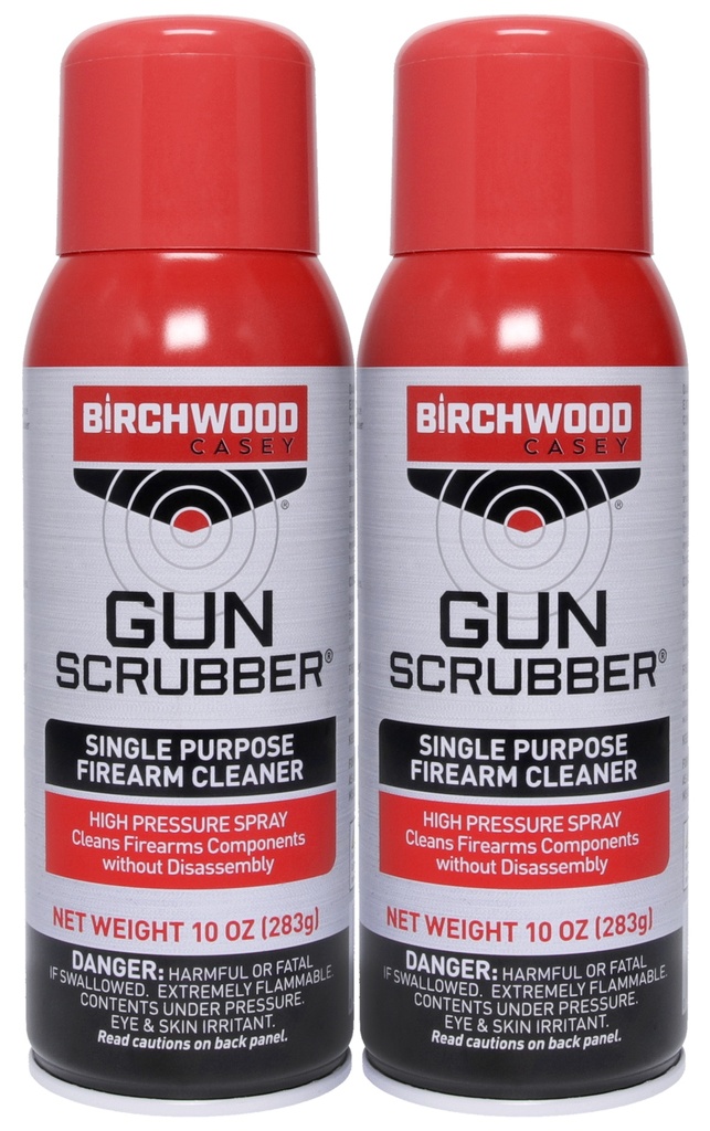 BIRCHWOOD CASEY GUN SCRUBBER FIREARM CLEANER COMBO PACK 10OZ