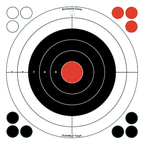 BIRCHWOOD CASEY STICK-A-BULL 12 BULLS-EYE 5PK