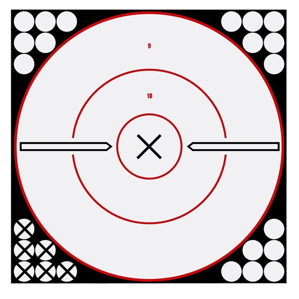 BIRCHWOOD CASEY SHOOT-N-C WHITE/BLK 12 BULLS-EYE X 5PK