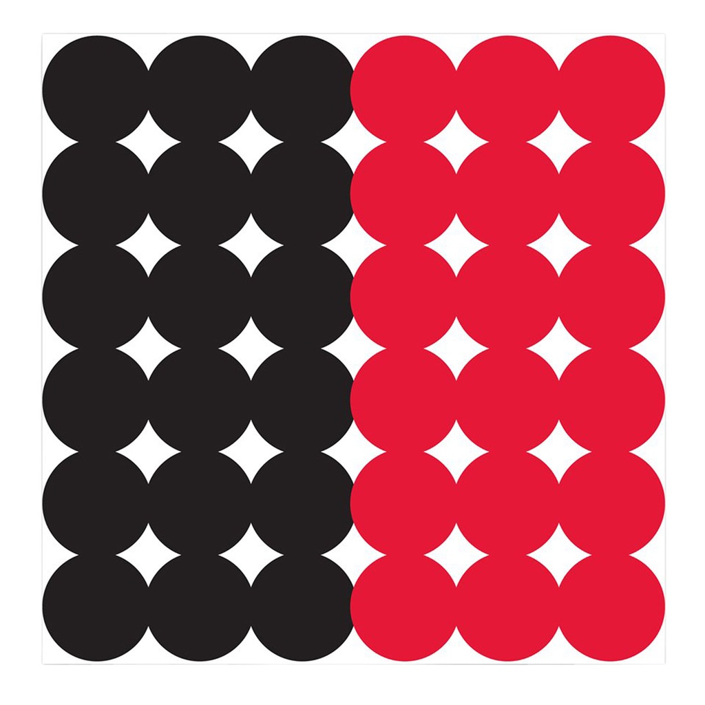 BIRCHWOOD CASEY DIRTY BIRD 1 TARGET PASTERS 432 BLACK RED (12)