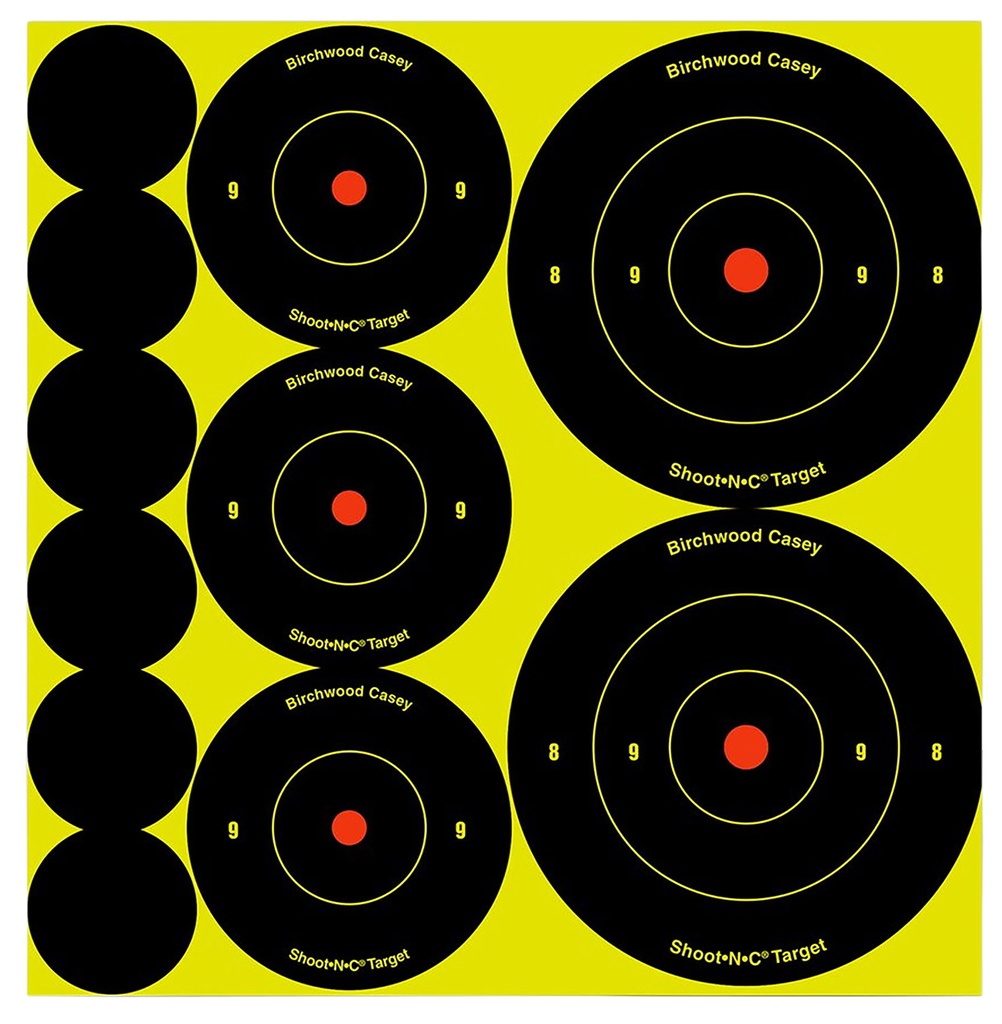 BIRCHWOOD CASEY SHOOT-N-C 1 2 3 ASSORTMENT 12PK