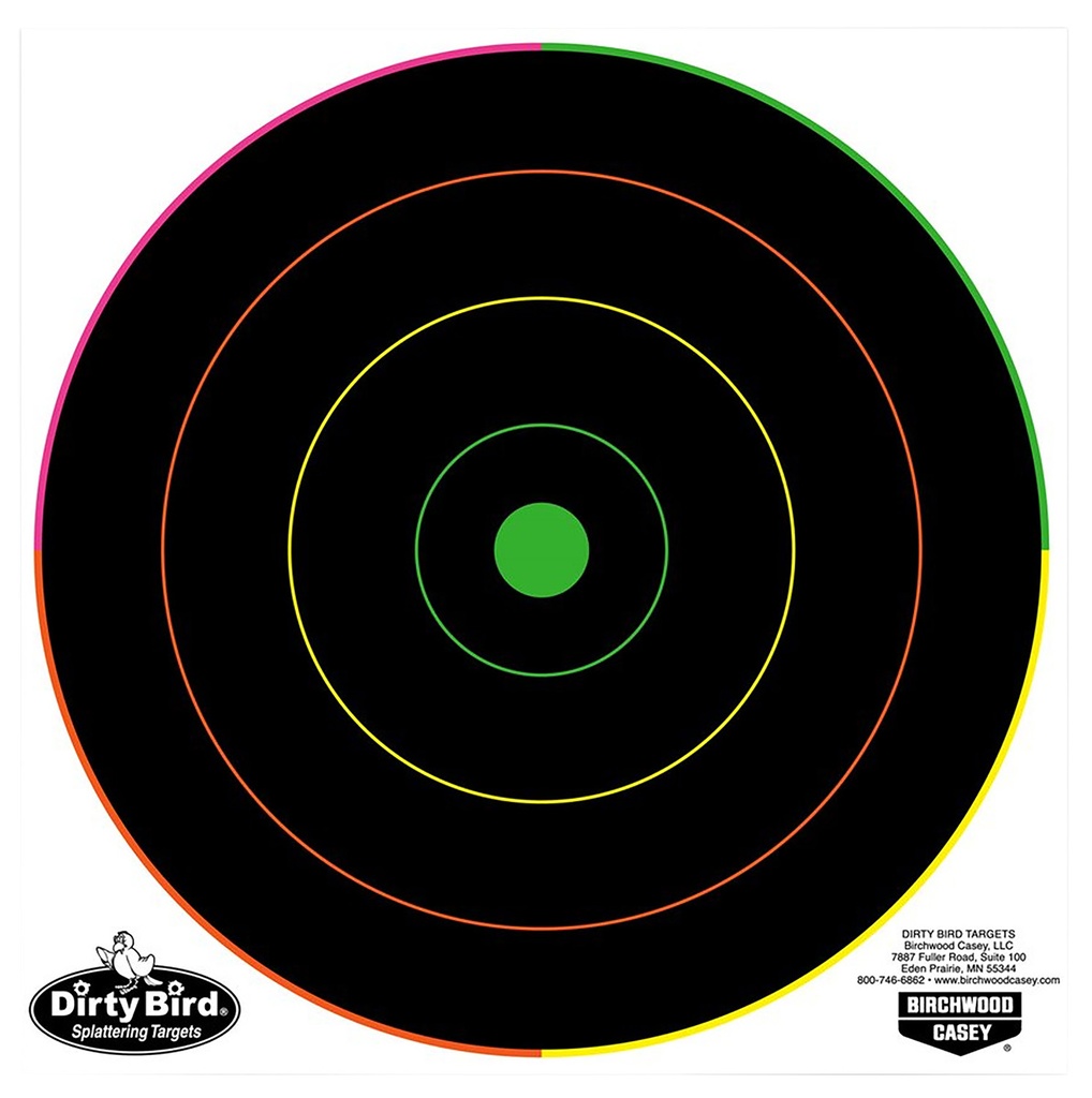 BIRCHWOOD CASEY MULTI COLOR DIRTY BIRD 8 TARGET 20PK