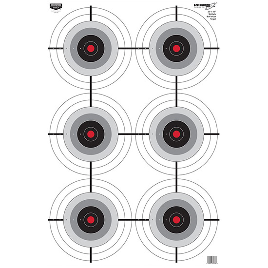 BIRCHWOOD CASEY EZE-SCORER MULTIPLE BULLS-EYE 23X35 5PK