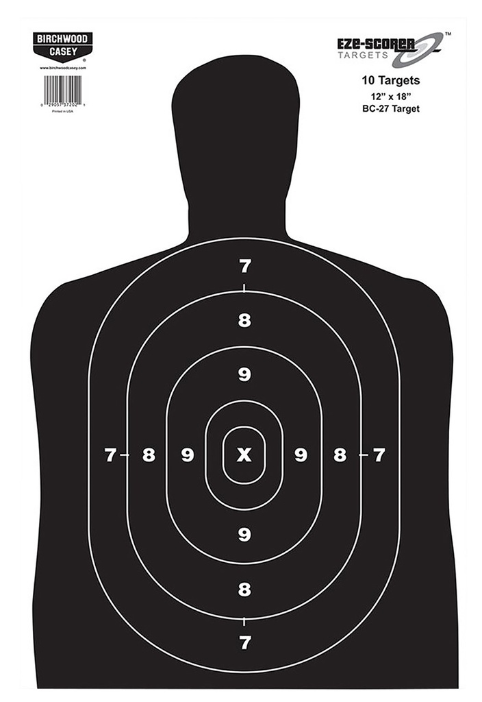 BIRCHWOOD CASEY EZE-SCORER 12X18 10PK TQ-19