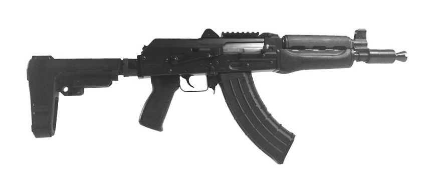 Zastava Arms USA ZPAP92 PIST 7.62X39 SB3 RAIL