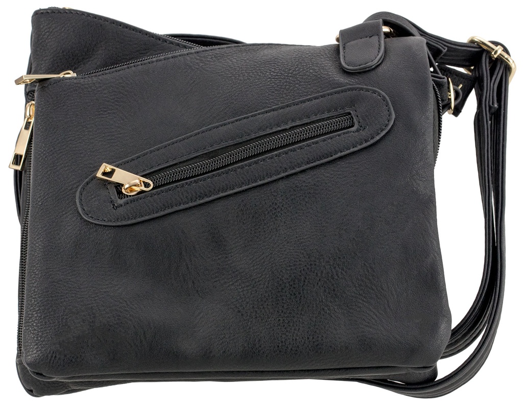 BULLDOG CASES CROSS BODY STYLE PURSE W/HOLSTER BLACK
