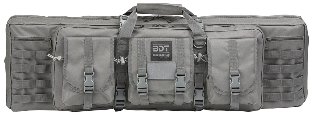 BULLDOG CASES 37 ELITE DOUBLE TAC RIFLE CASE SEAL GRAY