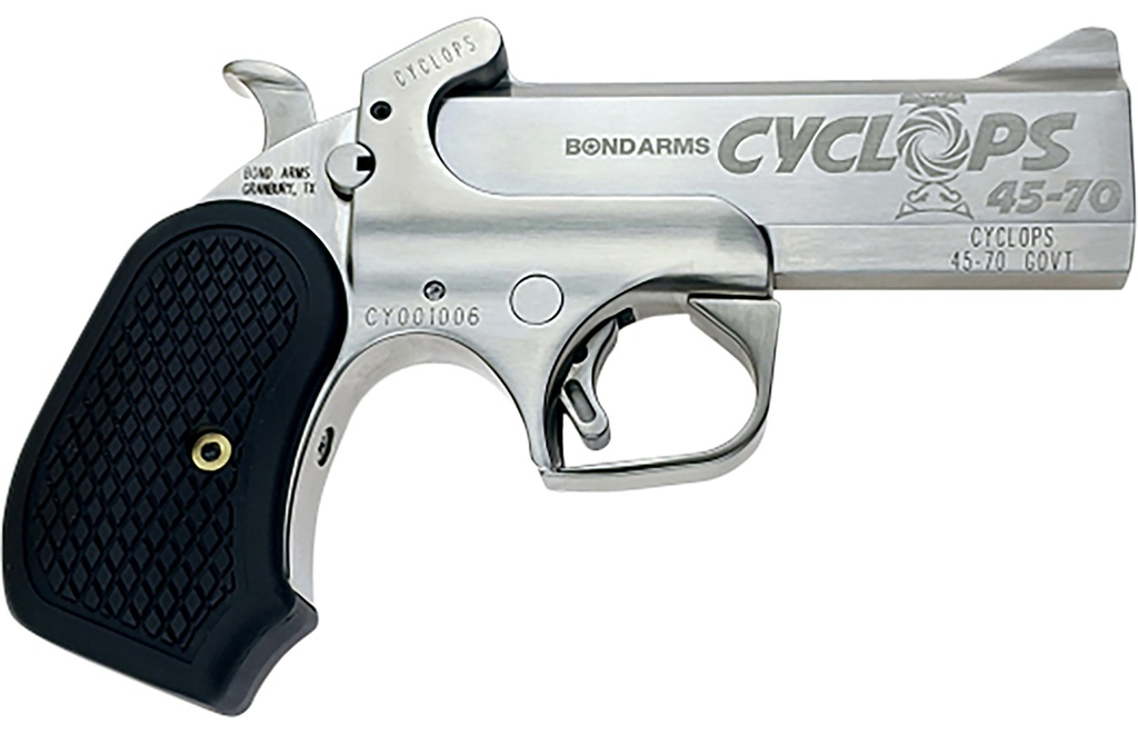 BOND ARMS CYCLOPS 45-70 4.25 SATIN B6 GRIPS