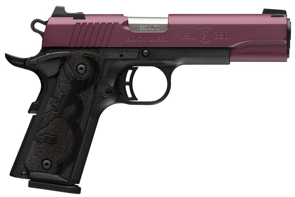 BROWNING 1911-380 BLACK LABEL FS BLK CHERRY 3-DOT