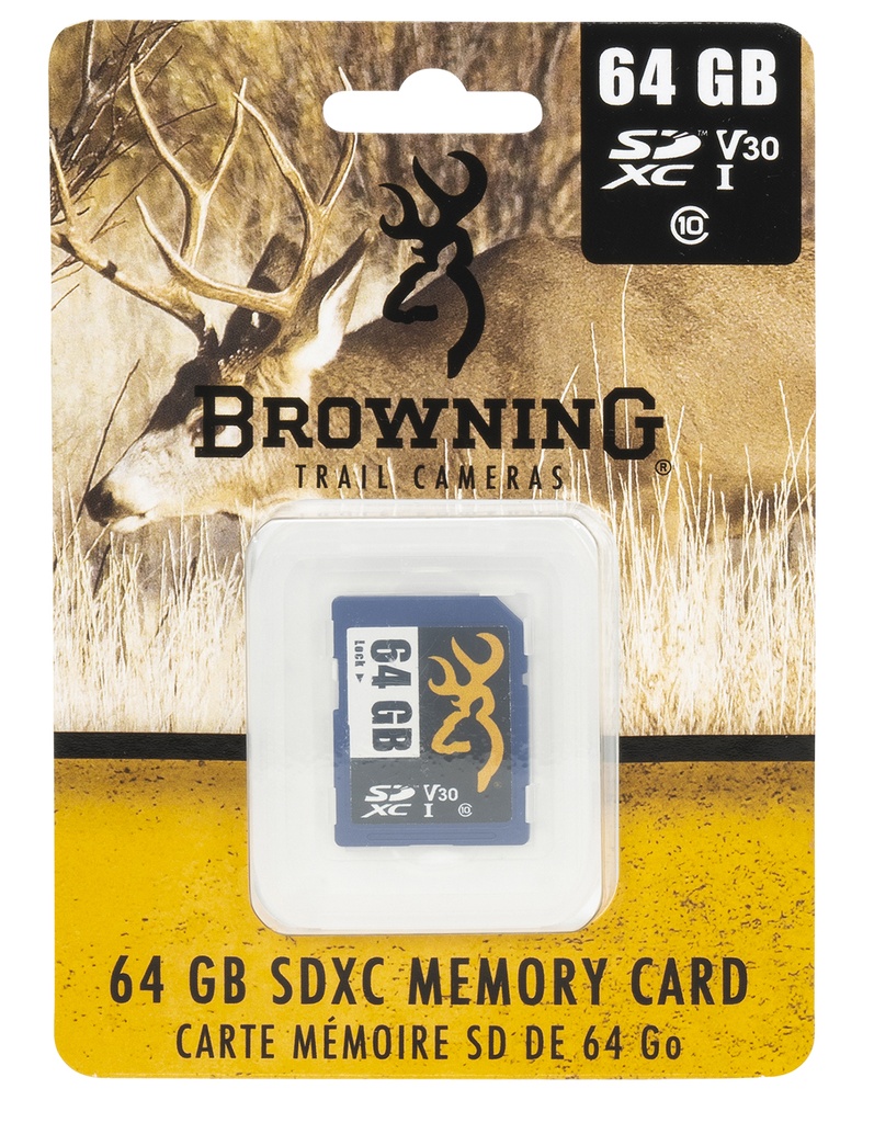 BROWNING TRAIL CAMERAS TRAIL CAMERA 64GB SD CARD CLASS 10