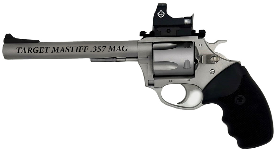 CHARTER ARMS TARGET MASTIFF 357MAG 6 SS FULL GRIP 5RD OPT