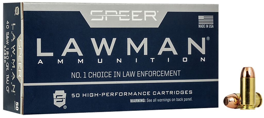 SPEER LAWMAN 40SW 180GR TMJ 50/20