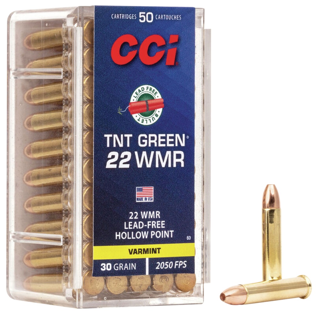 CCI 22MAG TNT GREEN TIP 30GR 50/40
