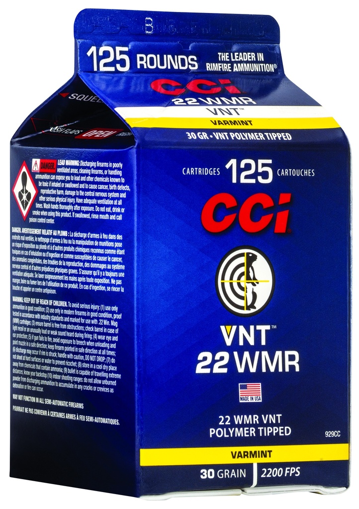 CCI 22MAG 30GR VNT POUR PACK 125/10