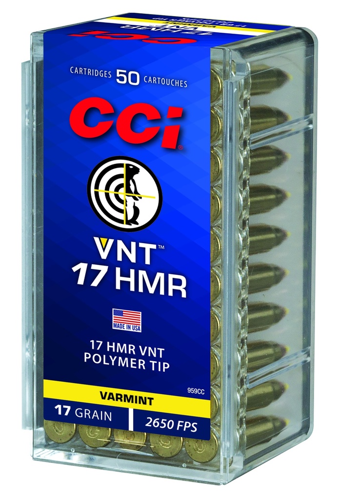 CCI 17HMR 17GR VNT TIP 50/40