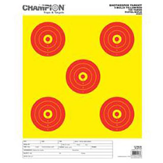 CHAMPION SHOTKEEPER 5 BULLS YELLOW LARGE 12PK (12)